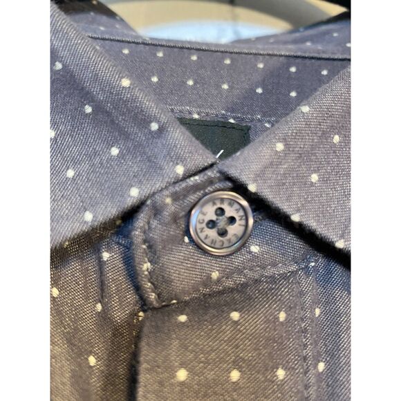 Armani Exchange Men's Regular Fit Long Sleeve Button Up Shirt Size M Dark Gray - Picture 8 of 11